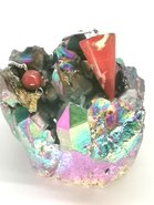 verschiedene Edelsteine; u.a. pendel, Kristallbrocken