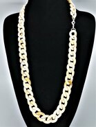 Retrokette und/oder Brillenkette aus groben Gliedern & Kunststoff, SommerRetroLook