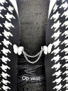 Cardigan-Clip mit Doppelkette