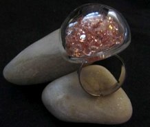 transparant glas, pareltjes vulling