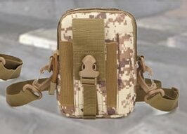 Heup en schouder tasje, canvas, nylon