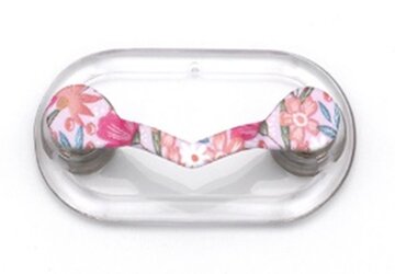 Magnetische brillenhouder Kleur roze bloemetjes