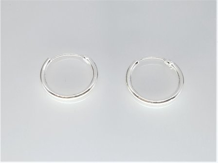 Oorringen &Oslash; 12 mm, 925 zilver