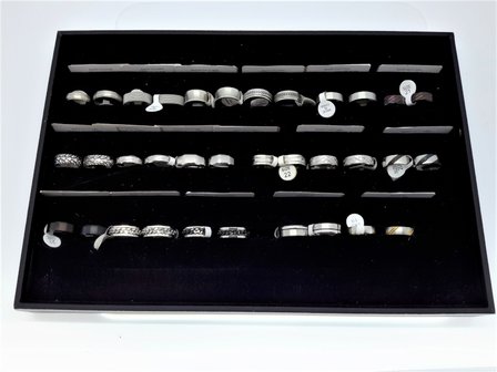 display box f&uuml;r Ringe oder Ohrringe, 7 Reihen