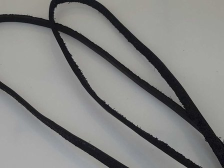 Leder Schn&uuml;rsenkelkette, schwarz, yin und yang