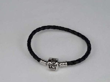 Leren armband, oa pandora &amp; Elemento bedels