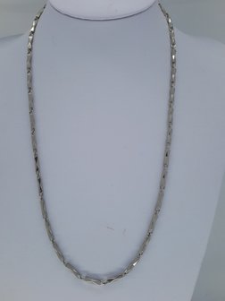 ketting 3, zandloper, edelstaal, 60