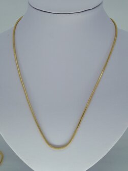 Raupenkette 2, goldfarb Edelstahl, 45