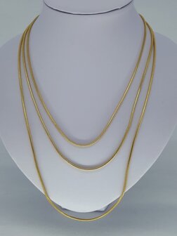 rupsketting 2, goudkl edelstaal, 45