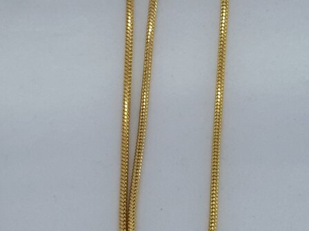 rupsketting 2, goudkl edelstaal, 45