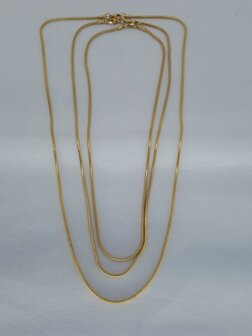 rupsketting 2, goudkl edelstaal, 45