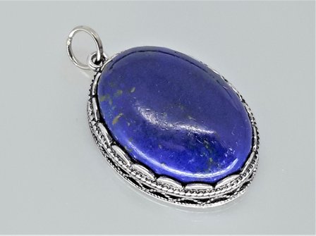 Anh&auml;nger, Lapislazuli Oval, quarz edelstein