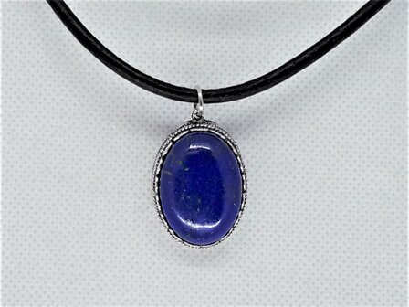 Anh&auml;nger, Lapislazuli Oval, quarz edelstein