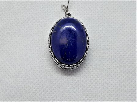 Anh&auml;nger, Lapislazuli Oval, quarz edelstein