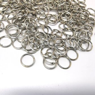 Offener Ring, 6 mm, antik silberfarben, pro 500