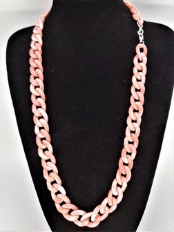 Trendy in fashion accessoires brillenkoord/ketting modieus Roze kleur.