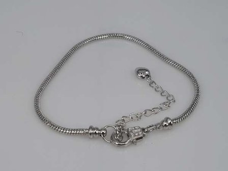 Armband, ua pandora &amp; emotion Charms, silberfarbig