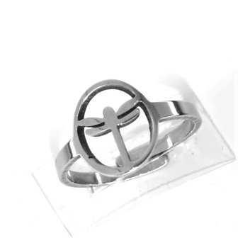 Edelstahl Ringe Kinderring mit 4 verschiedenen Designs in 1 Box, box 36 st