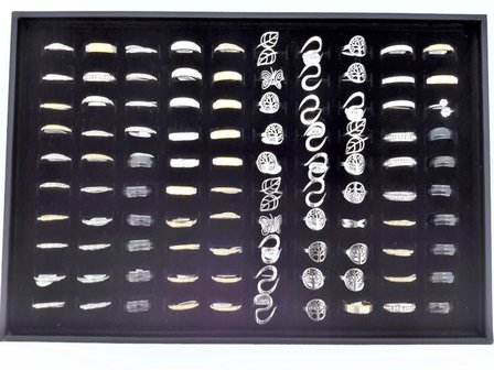 display lade voor 100 ringen