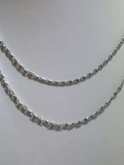 Edelstaal Griekse schakelketting, L 50 cm