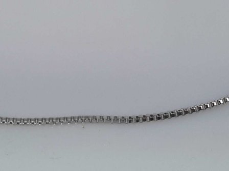 Edelstahl-Griechische Halskette, L 50 cm