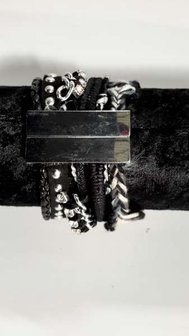 Ibiza armband, Negro