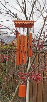 Handgemaakte &ndash; Japanse - bamboe - windgong - hanger met - Zen - geluid.