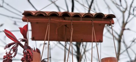 Handgemacht - Japanisch - Bambus - Windspiel - Anh&auml;nger mit - Zen - Klang.