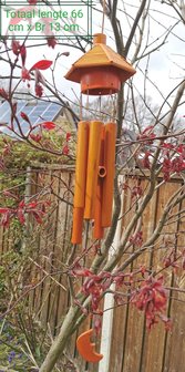 Handgemaakte &ndash; Japanse - bamboe - windgong - hanger met - Zen - geluid.