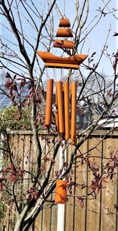 Handgemaakte &ndash; Japanse - bamboe - windgong - hanger met - Zen - geluid.