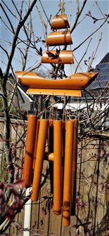 Handgemaakte &ndash; Japanse - bamboe - windgong - hanger met - Zen - geluid.