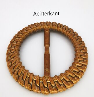Schalring-Bambus-Look-praktischer Ring zum Befestigen eines Schals/Tuchs ohne L&ouml;cher zu machen.