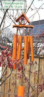 Handgemaakte &ndash; Japanse - bamboe - windgong - hanger met - Zen - geluid.