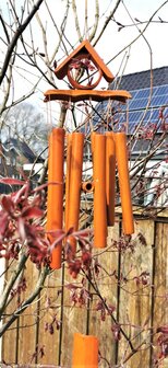 Handgemaakte &ndash; Japanse - bamboe - windgong - hanger met - Zen - geluid.