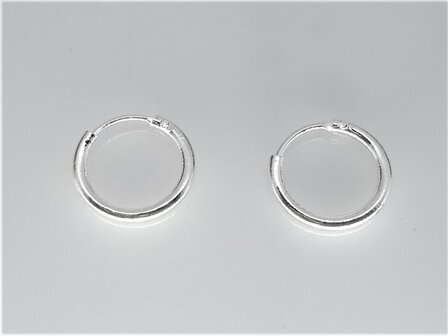 Oorringen &Oslash; 10 mm, 925 zilver