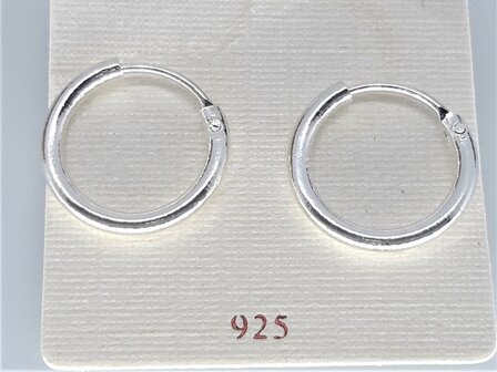 Oorringen &Oslash; 10 mm, 925 zilver