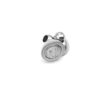 Edelstahl 5 x Magnetverschluss - rund Silber - &Oslash;6mm - Schmuckverschluss - Magnetverschluss.