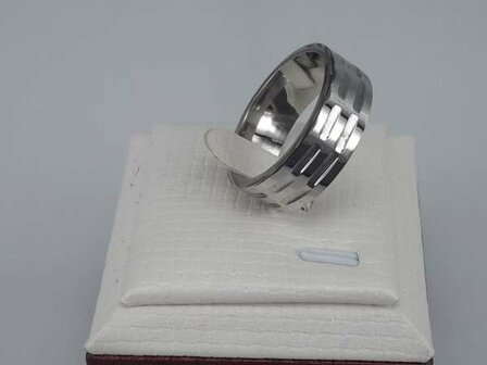 Edelstahl Ringe breit, 2 Schienen 12 Ebene