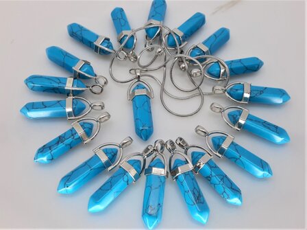 Turquoise, edelsteen pegelhanger