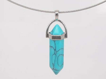 Turquoise, edelsteen pegelhanger