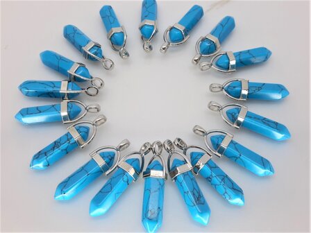 Turquoise, edelsteen pegelhanger