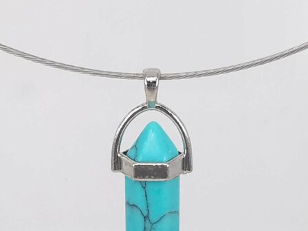 Turquoise, edelsteen pegelhanger