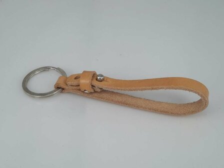 Sleutelhanger leren Riem, beige