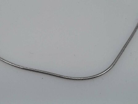 Edelstaal Ronde slangenketting, L 70 cm