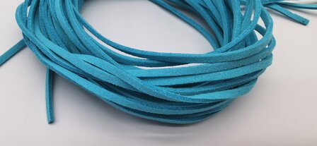 Suede koord in 5 kleur- 150 cm x 3 mm dikte - sieraden maken zoals ketting, armband of andere doeleinde.