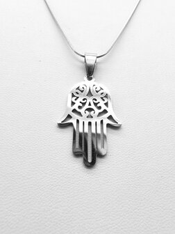 Hanger, RVS, Hamsa hand of Fatima 