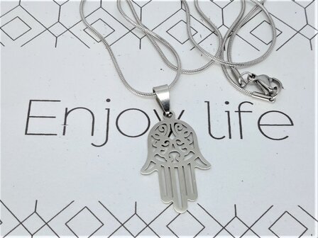 Hanger, RVS, Hamsa hand of Fatima 