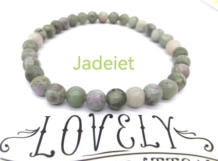 Jadeit Jade &ndash; 6 mm Perlenarmband