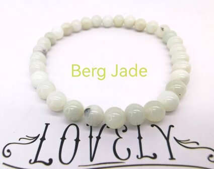 Berg jade &ndash; 6mm Kralen Armband