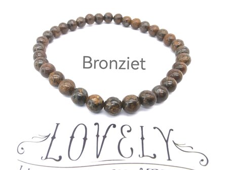 Bronziet &ndash; 6mm Kralen Armband